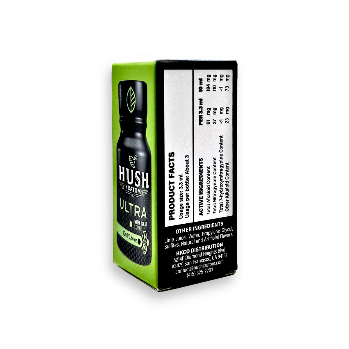 hush kratom ultra shot extract 10ml back 43755 hush kratom ultra shot extract 10ml back 43755