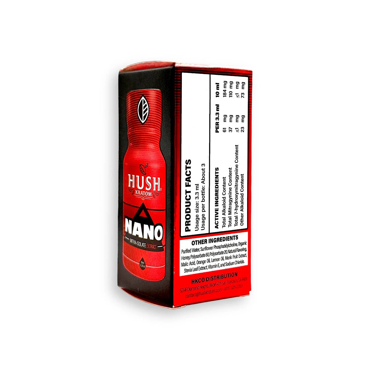 hush nano kratom extract shot 10ml back 09195 hush nano kratom extract shot 10ml back 09195